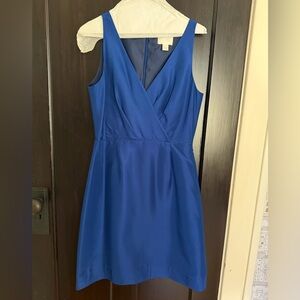 J. Crew blue silk dress